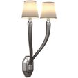 3ddd6.jpg Ruhlmann Art Deco Double Metal Wall Sconce lamp 3D model