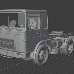 render_1.jpg Fichier 3D Roman Diesel Semi - Modèle réduit 1:24・Modèle à imprimer en 3D à télécharger