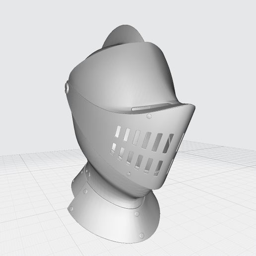 Medieval Knight Helmet 3D printable