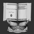 image_2025-05-30_09-58-37.png ✨ Le Seigneur des Anneaux - Support de livre à mains de Sauron | Modèle STL
