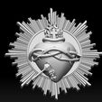 A15.jpg Sacred Heart of Jesus 2 3D Printed Model