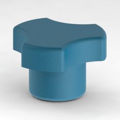 vue1.JPG Бесплатный STL файл Clamping knob with insert・Дизайн 3D-печати для загрузки