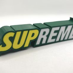 subway-supreme.jpg Download free STL file SUBWAY SUPREME logo paperweight • 3D printing model, wafflecart