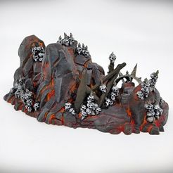 Craggy-Outcropping-B-Craggy-Hills-Grimdark-Angle-1-Vignette.jpg Fichier STL Craggy Outcropping B- Grimdark Version・Plan pour imprimante 3D à télécharger