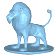 model.png Lion Low Poly NO.1