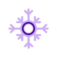 Switchplate Icon Snowflake.STL Switchplate Identifiers