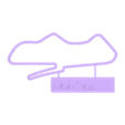 Donington Final.stl 30 Pack Track Map with Nameplate Wall Art (ALL TRACK STL FILES)