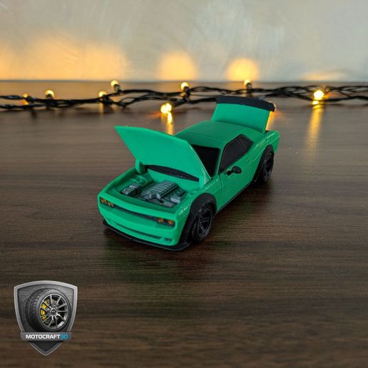 17.jpg Bold Muscle Challenger Car - Printable 3d model - STL files - Personal Use