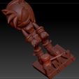 5.jpg STL file SOPORTE JOYSTICK MOVIL AMY ROSE SONIC DR ROBOTNIK SHADOW TAIL KNUCKLE・3D printing design to download
