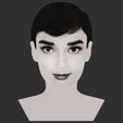 31.jpg Audrey Hepburn black and white bust for full color 3D printing