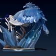 WIP10.jpg One Piece - Aokiji Kuzan Marine Admiral statue - Blue Pheasant 3D print model