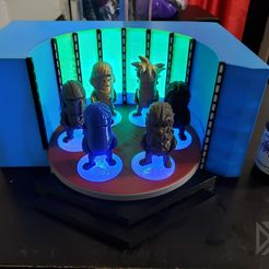 Add Watermark20191127093742.jpg Archivo STL gratis Diorama del transportador Star Trek para mini figuras・Plan de impresión en 3D para descargar