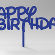happy_birthday_topper_candy_blue.png Happy Birthday  CAKE TOPPER