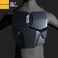 5.png 3D file The Mandalorian - Chest Plate Armour - 3D model - STL (digital download)・3D printer model to download
