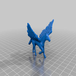 Free STL file keyring/ key ring Blue Pegasus Emblem (FAIRY TAIL