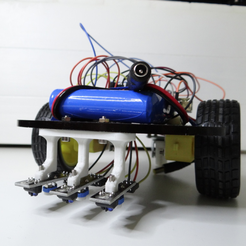Capture d’écran 2017-10-23 à 14.32.45.png Бесплатный STL файл Line Sensors Holder For a Robot・3D-печатный дизайн для скачивания
