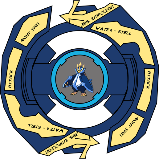 Beyblade Adventure 395. Empoleon 3D model preview