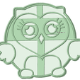 lechuza - copia.png Owl cookie cutter