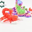 il_fullxfull.5950730266_6zyv.jpg Articulated Scorpion Toy by Cobotech, Articulated Toys, Desk Decor, Cool Gift