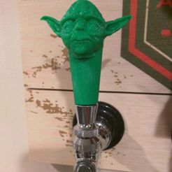 IMG_20160404_222437.jpg Free STL file Yoda Tap Handle・3D print design to download