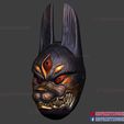 ghost_of_tsushima_legends_mask-3d-print-file-05.jpg Ghost of Tsushima Legends - Oni Samurai Mask - Ghost Mask