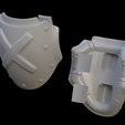 split.png Eaglestrike Type 1 Splinterguard knee pad 3d print file