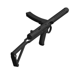 Sterling-submachine-gun.png OBJ file Sterling submachine gun・3D printing idea to download
