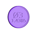Ø3 1.4305.stl Marker bar material
