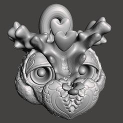 valentines-dragon1.jpg STL-Datei valentine spirit dragon monster spiel schmuck anhänger halskette・3D-druckbare Vorlage zum herunterladen