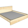 2.png BED MALM Bed frame with Slatted bed base Birch with Furni shingu