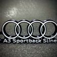 1.jpg Key ring Audi A3 Sportback S Line 2 colors