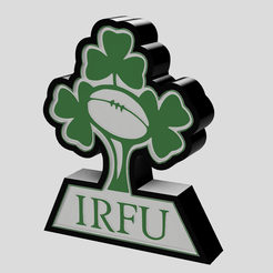 iralande-coté.png Fichier STL lampe logo rugby irelande・Objet pour imprimante 3D à télécharger