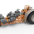 1.jpg 3D file Diecast Pulling tractor with 5 engines V8 Version 6 Scale 1:25・3D printer design to download