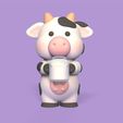 Cod1926-Cow-Milk-Bottle-1.jpeg 3D file Cow Milk Bottle・3D print design to download
