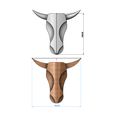 BULL-head-sculp-05.JPG Minimalist Bull head relief for plaster and woodworking 3D print model