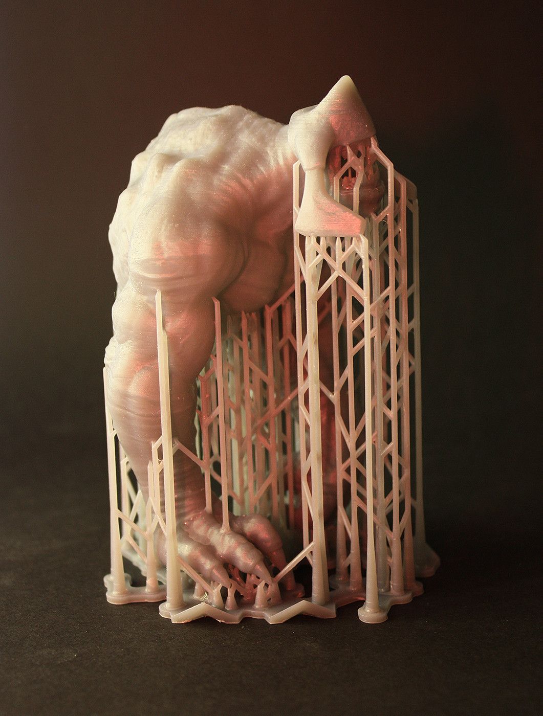 _Beats_Chest_Grid_small.jpg STL file Beast Statue・3D printer design to download, 3D-Ghost