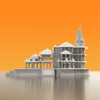 V9.png Divine Ayodhya Ram Mandir & Ramji - 3D Printable STL Models