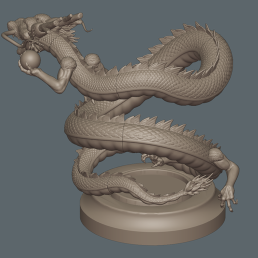 Goku_Shenron_79.png Dragonball Shenron Statue - Archivo de impresión 3D STL Modelo de impresión 3D
