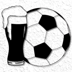 project_20230304_2200233-01.png Beer Soccer Game Day Wall Art Soccer Football Wall Decor Sports 2d