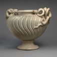DP146528_display_large.jpg Marble strigilated vase with snake handle
