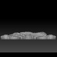 view-03.jpg crocodile Cadre d'art Modèle d'impression 3D