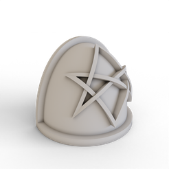 Mk4-Shoulder-Pad-Dark-Angels-Hexagrammaton-1.png Fichier STL Épaulière pour MKIV Power Armour (Dark Angels - Hexagrammaton)・Design pour impression 3D à télécharger