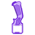 BeybladeX_ProtoLauncher_Grip_Left_Handed_V2.stl Pega do lançador Beyblade X Bakuten Proto