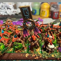 Saurian Skinks - Command Group Banner