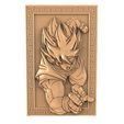 Goku bas-relief 1.2.jpg Goku dragon ball bas-relief CNC