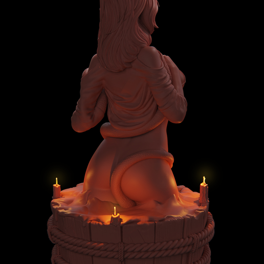 Snake on the neck 3D model