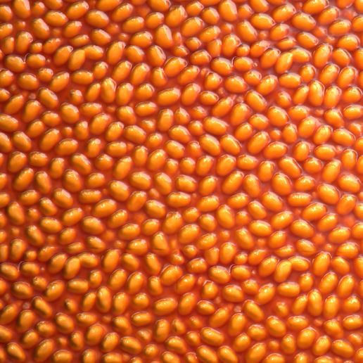 🫘 Baked Beans PBR Texture・ 3D File for ・Cults