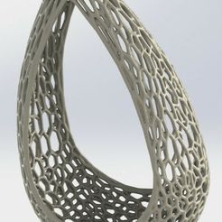 Voro-Teardrop.jpg Archivo STL Cesta lágrima Voronoi・Modelo de impresión 3D para descargar