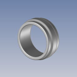 13v1p1.png Archivo STL gratis Anillo mixto minimalista moderno・Diseño de impresora 3D para descargar