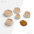 dgdgdg.png CONJUNTO / Pacote de cortadores de argila polímero Spring, 5 modelos, 2 versões de cortadores, 5 tamanhos incluídos, ficheiro STL digital, N.º: 1091 conjunto